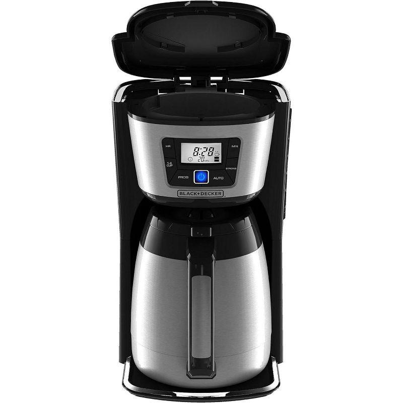 BLACK+DECKER BLACK+DECKER 12-Cup Thermal Coffee Maker, Keep Coffee Hot with Insulated Stainless Steel Carafe, Digital Controls, Easy to Clean. CM2035B-1