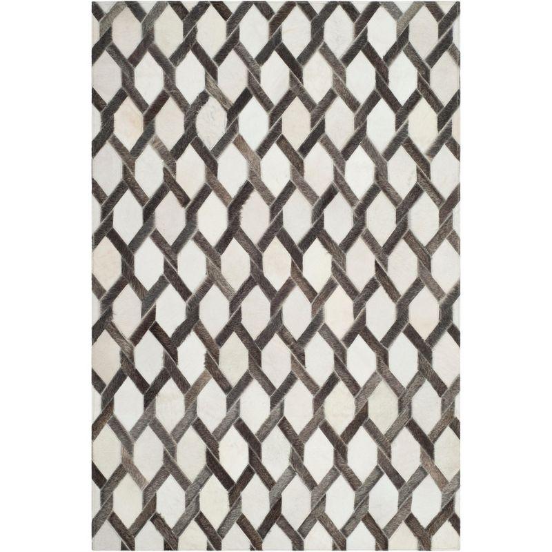 Studio Leather STL666 Hand Woven Indoor Accent Rug - Ivory/Grey - 3'x5' - Safavieh
