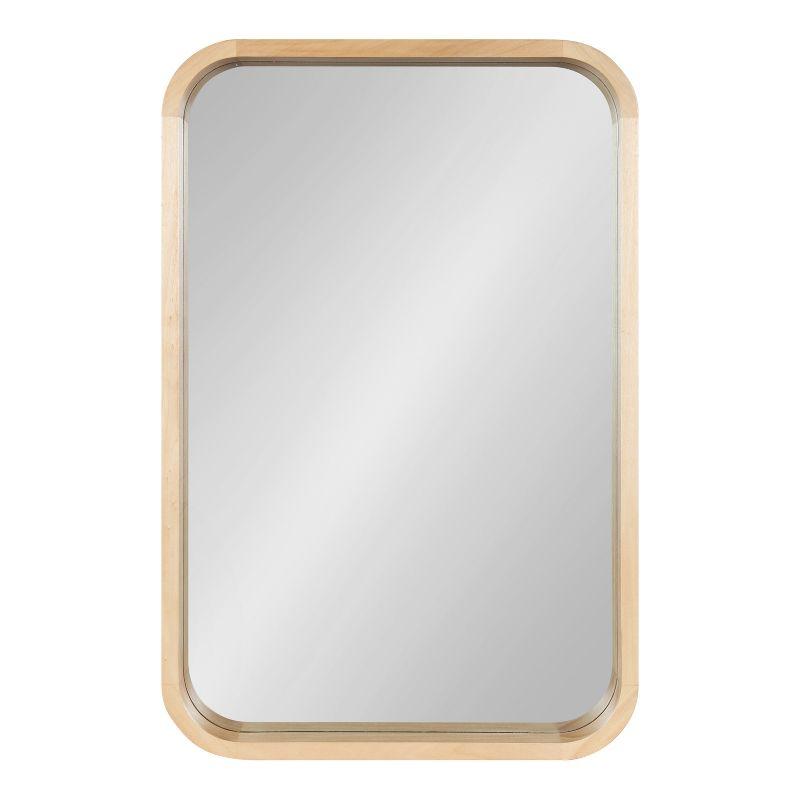 Kate and Laurel Hutton Wood Rectangle Mirror, 20x30, Natural