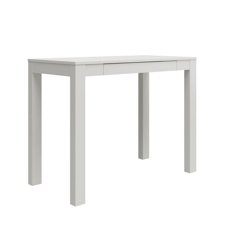 Parsons Computer Desk with Drawer, White