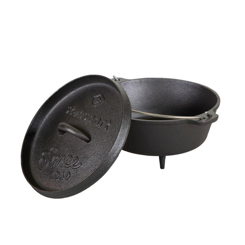 Stansport 2 QT Pre-Seasoned Cast Iron Dutch Oven with Legs