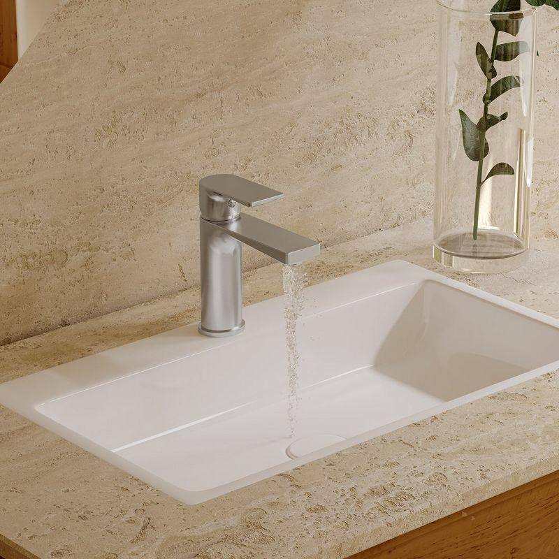 BWE Single-Handle Single-Hole Modern Bathroom Faucet For Sink Drip-Free Vanity Sink Faucet