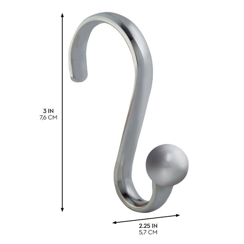 iDESIGN Axis Shower Hooks with Ball Set