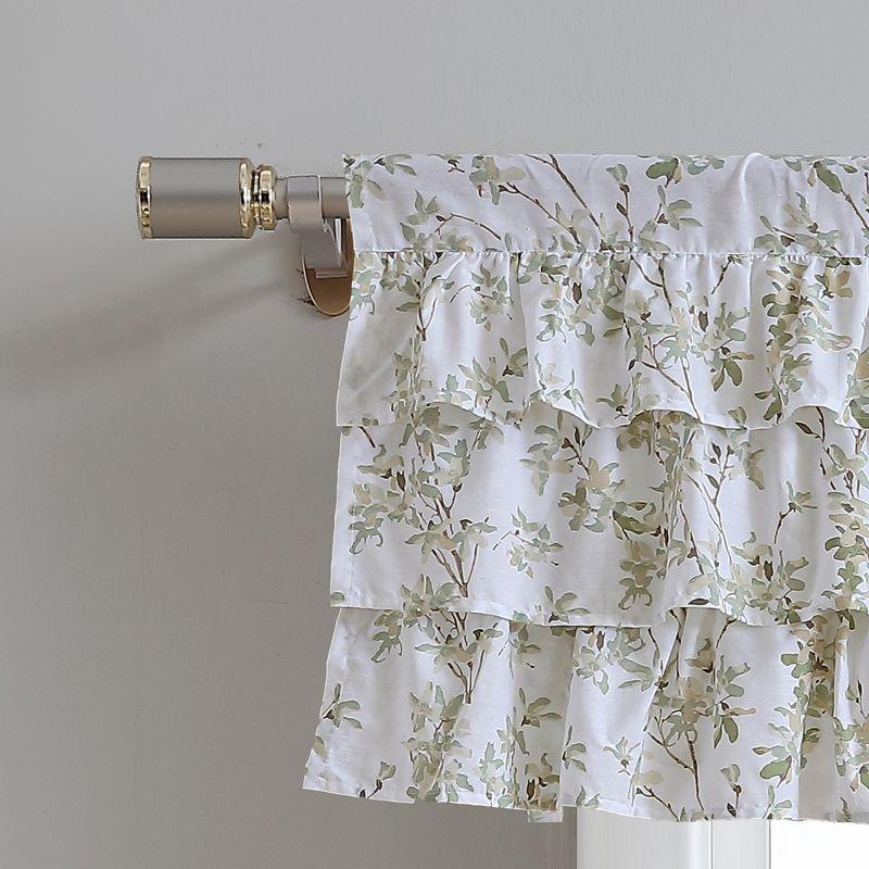 Laura Ashley Laura Ashley Lindy Cotton Pole Top Green Window Valance