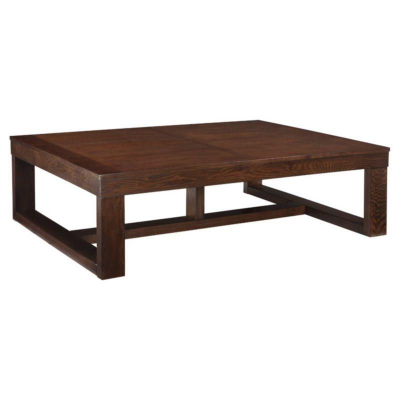 Watson Dark Brown Rectangular Wood Coffee Table