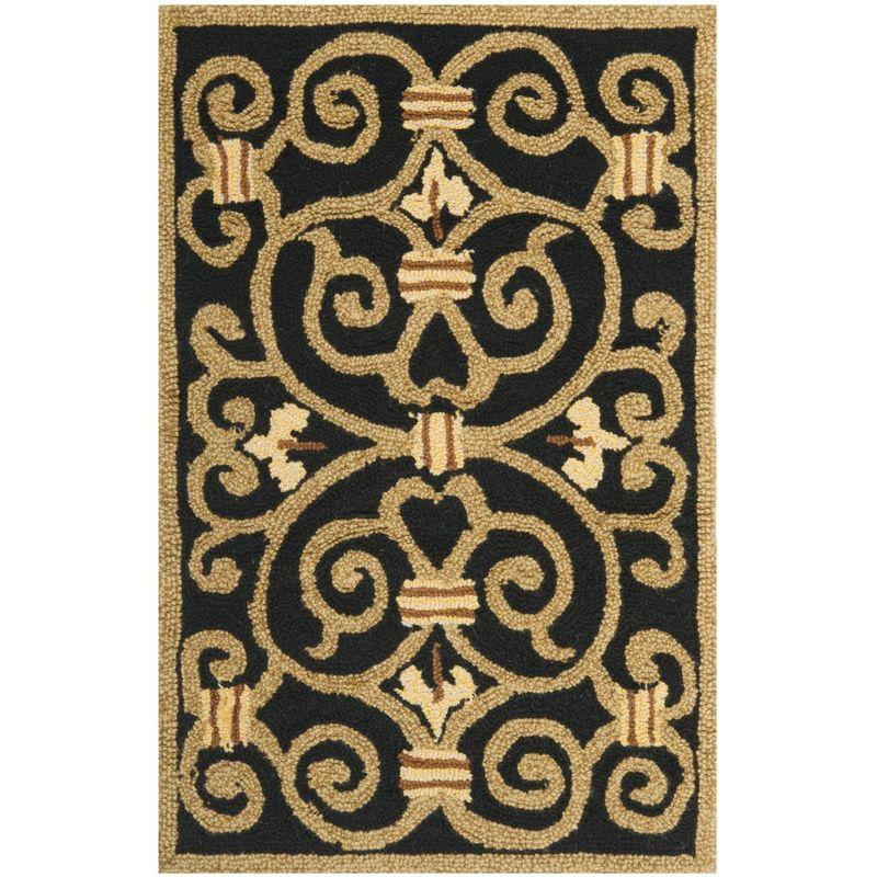 Chelsea HK11 Handmade Accent Rug - 2'6"x4' - Black - Safavieh