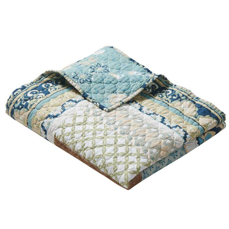 Greenland Home Fashions Thalia Embellished Reversible Quilted Cotton Throw