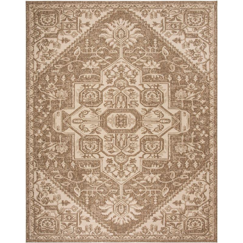 Cream Beige Synthetic Non-slip Rectangular Rug 79"