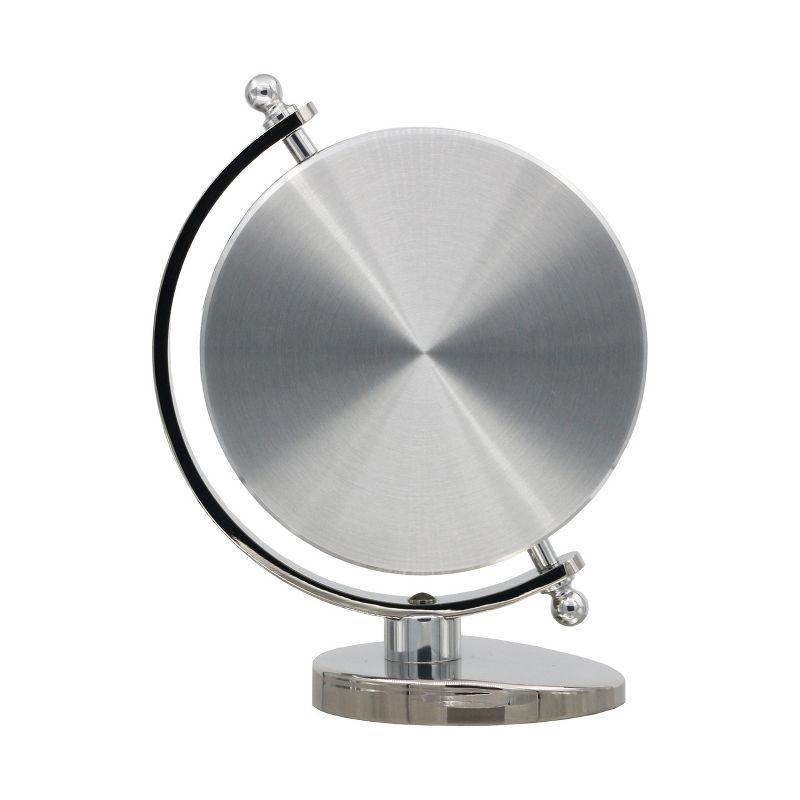 Seiko Silver Globe Tabletop Clock