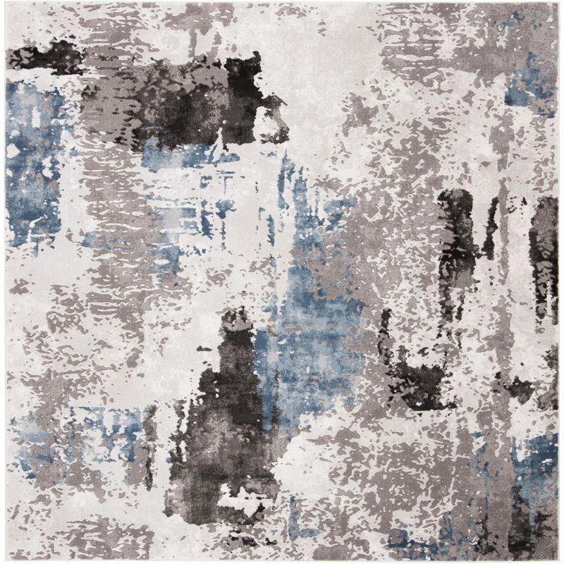 Craft CFT820 Loomed Indoor Area Rug - Grey/Blue - 4'x4' - Safavieh