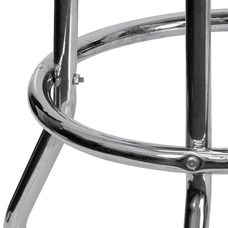 Flash Furniture Double Ring Chrome Barstool