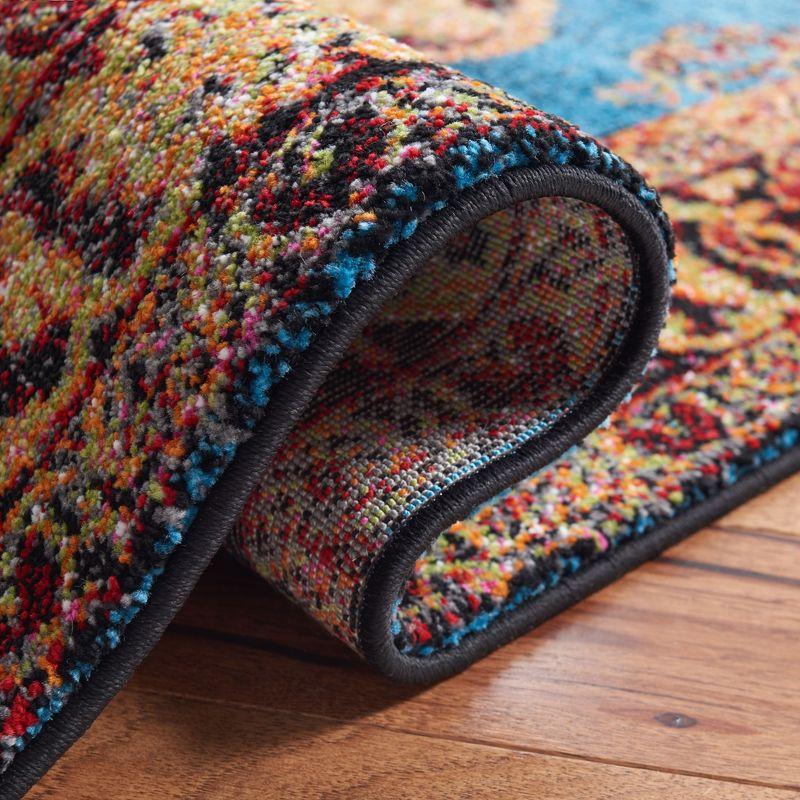 Vintage Hamadan VTH219 Power Loomed Indoor Runner Rug - Gold/Light Blue - 2'3"x8' - Safavieh