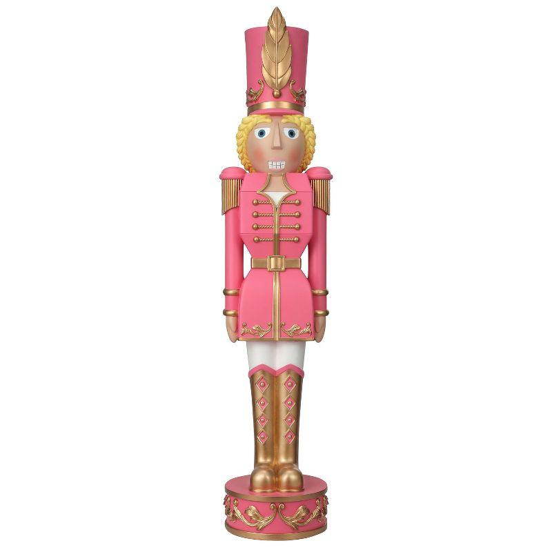 Haute Decor 37" Christmas Female Nutcracker Pink/Gold - Solid Resin Construction