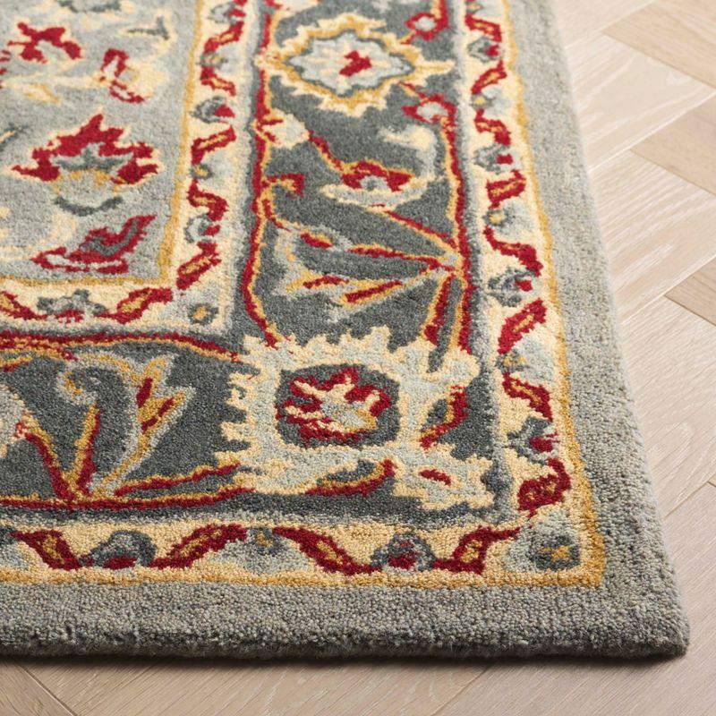 Heritage HG736 Hand Tufted Area Rug - Grey/Charcoal - 8'x10' - Safavieh.