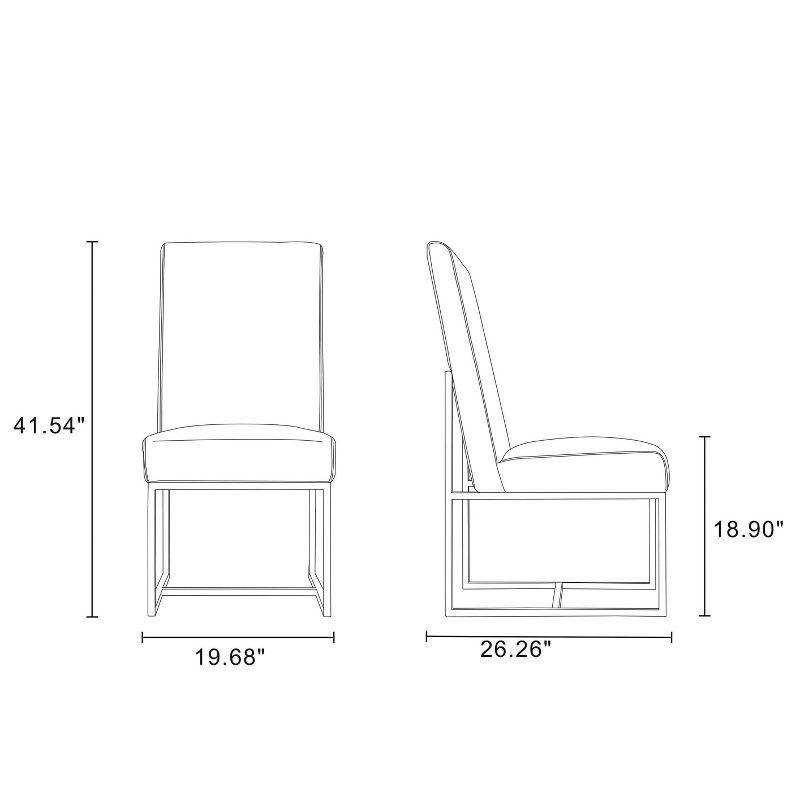 Hokku Designs Johnnette 18.9'' H Velvet Upholstered Side Chair