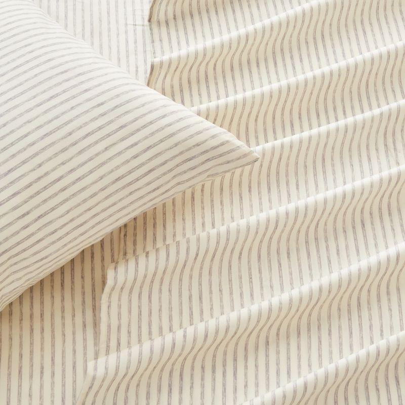 Great Bay Home Striped Microfiber Wrinkle Resistant Sheet Set