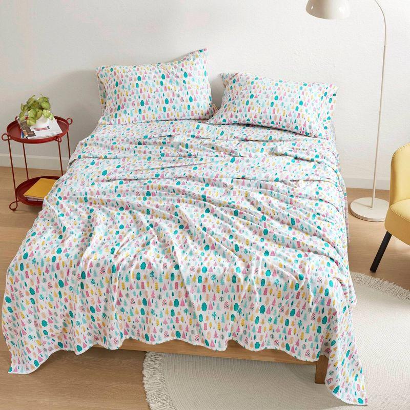 Printed Cotton Flannel Sheet Set