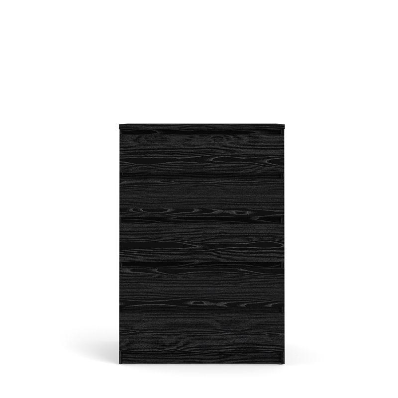 Wood Scottsdale 5 Drawer Chest in Black Woodgrain-Tvilum