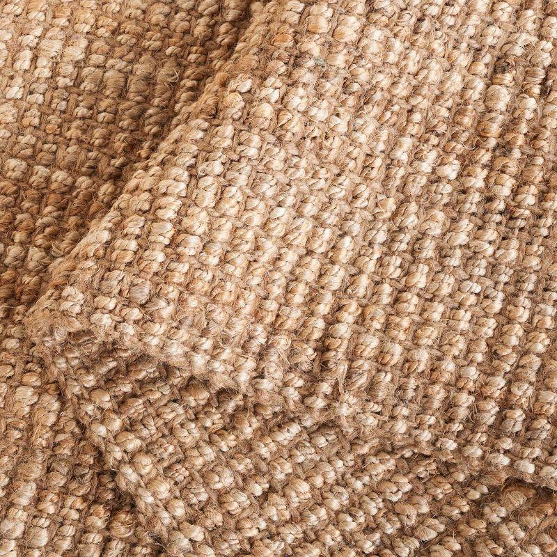 Natural Jute Handwoven 27" x 5" Tufted Runner Rug