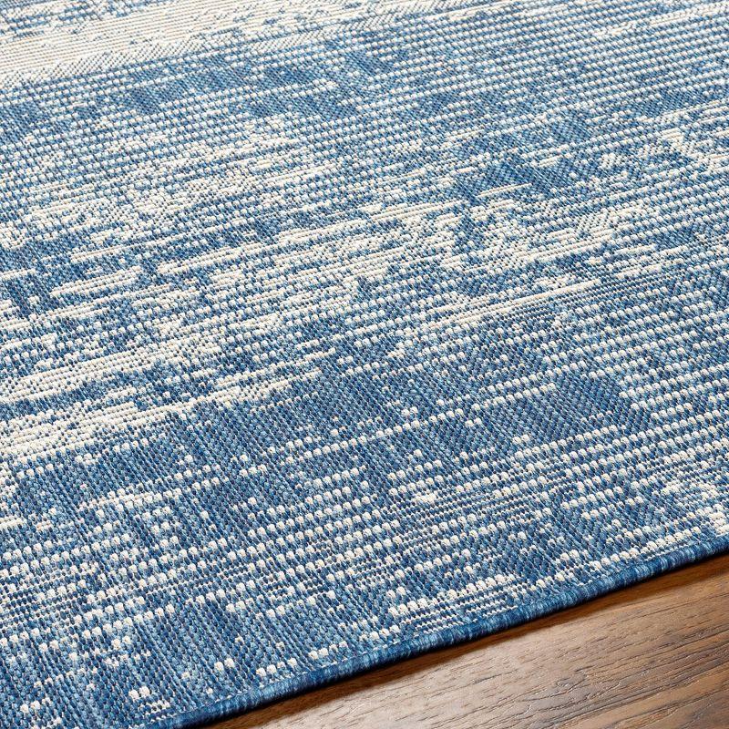 Mark & Day Ravon 5'3"x7' Rectangle Woven Indoor and Outdoor Area Rugs Navy/Beige