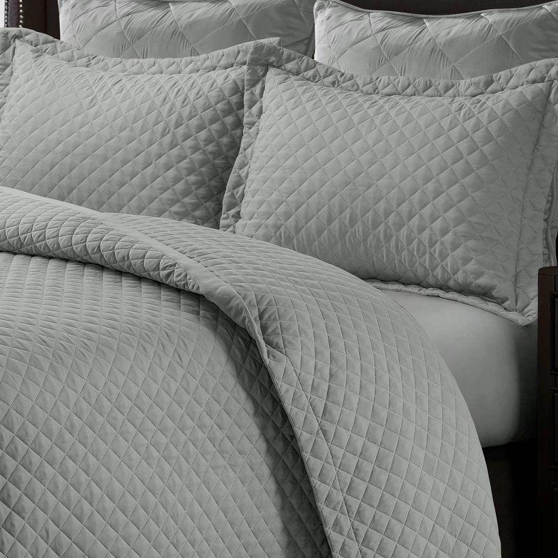 Brisbane Oversized Diamond Quilt Set - Tribeca Living