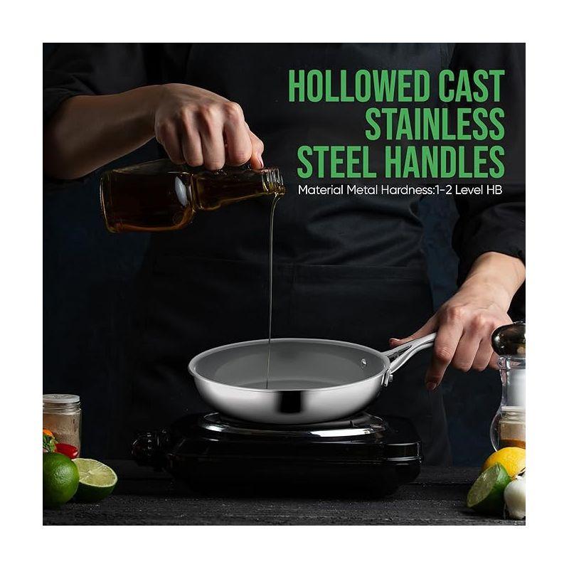 NutriChef NutriChef Stainless Steel Non-Stick Frying Pan