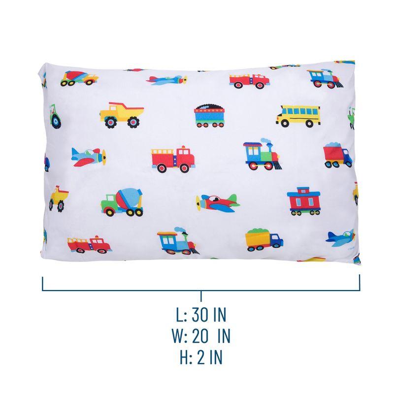 Wildkin Trains, Planes & Trucks Microfiber Pillowcase - Standard