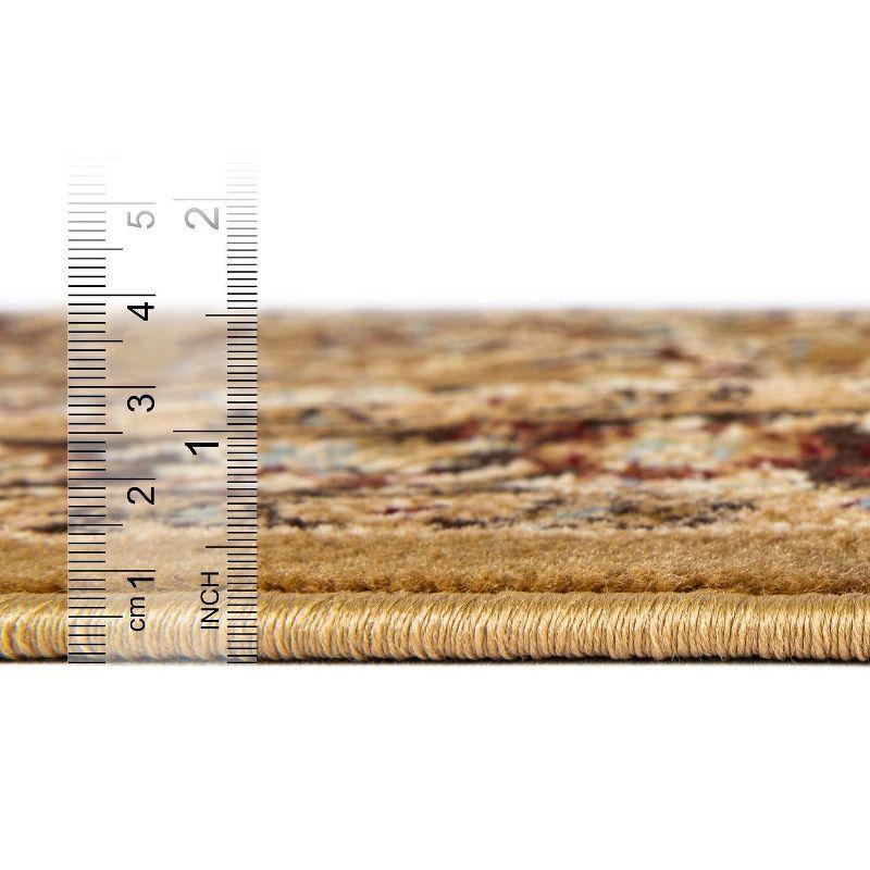 Unique Loom 3' 3 x 5' 3 Tan Voyage Asheville Area Rug