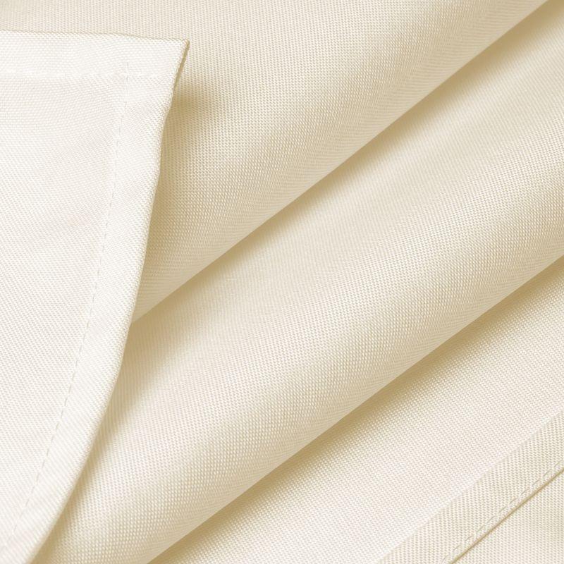 Lann's Linens Polyester Fabric Tablecloth for Wedding, Banquet, Restaurant - 70 x 120 Inch Rectangular - Ivory