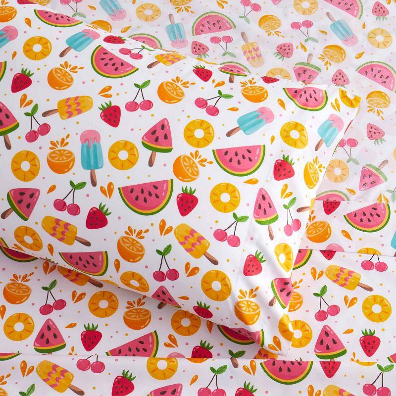 Fruity Fun Microfiber Kids' Sheet Set By Sweet Home Collection®