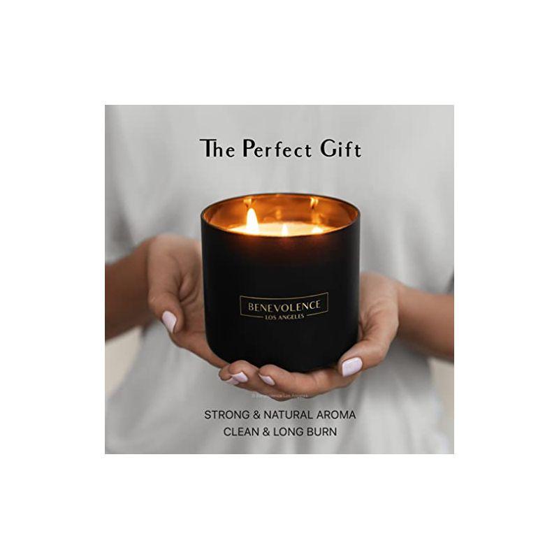 Benevolence LA Premium All Natural Soy Candles In Matte Black Glass Jar