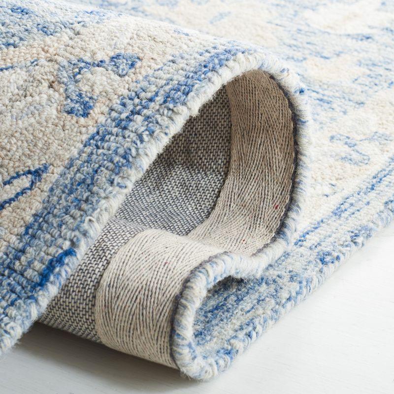 Micro-Loop MLP503 Hand Tufted Indoor Area Rug - Blue/Ivory - 6'x9' - Safavieh