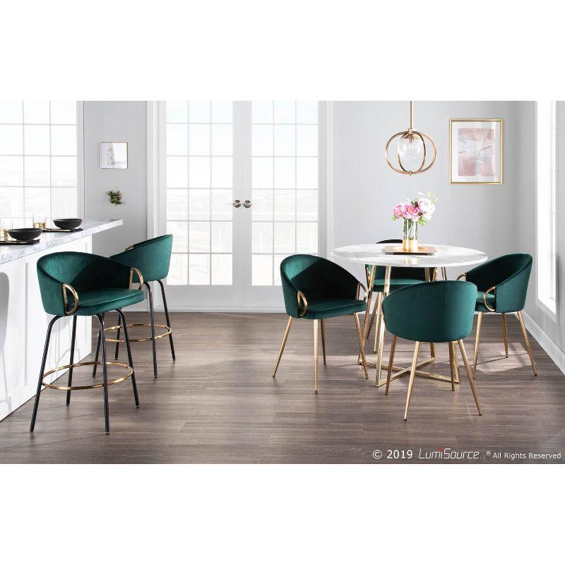 Claire Contemporary and Glam Dining Chair - LumiSource