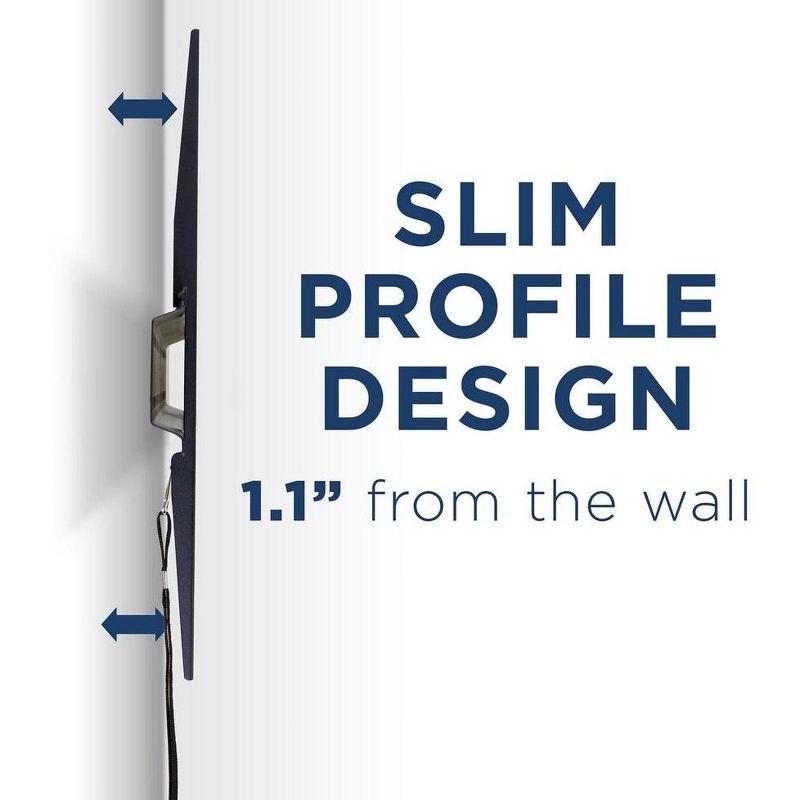 Mount-it Black Fixed Wall Mount for Holds up to 77 lbs