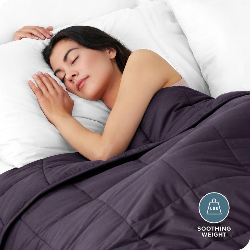 Bare Home Cotton Twill Weighted Blanket