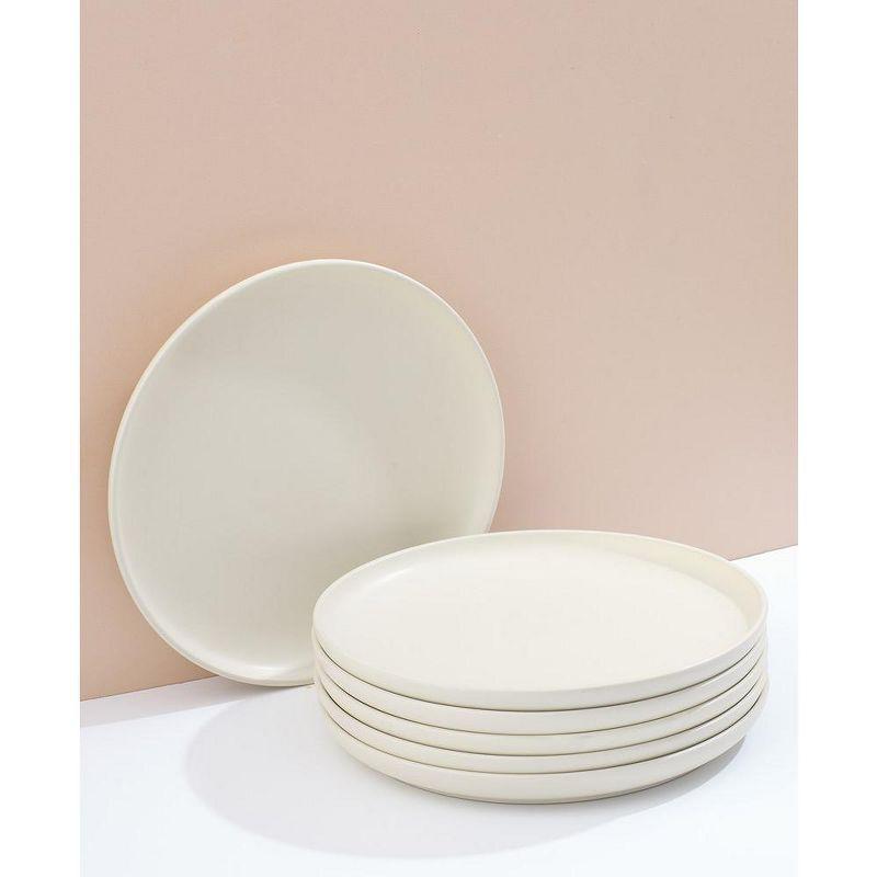 JoyJolt Mesa 6pc Stoneware 10.5" Dinner plate set