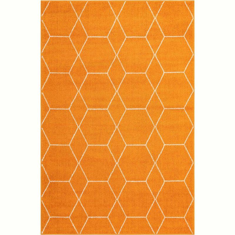 Unique Loom Trellis Frieze Geometric Trellis Indoor Woven Area Rug