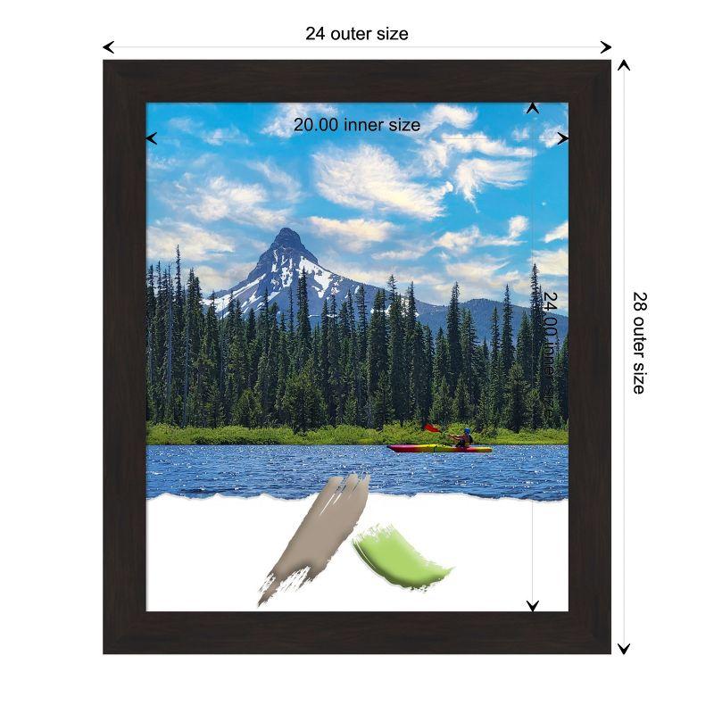 Amanti Art Furniture Espresso Narrow Wood Picture Frame Opening Size 20x24 in.