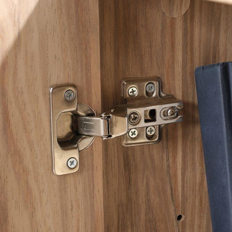 Sauder 24" Portage Park Bookcase Door Kit Kiln Acacia: Hidden Storage, Laminated Surface, MDF Frame