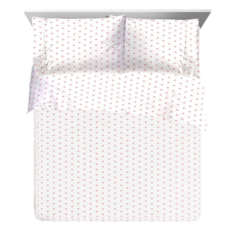 Saturday Park Hearts 100% Organic Cotton Sheet Set