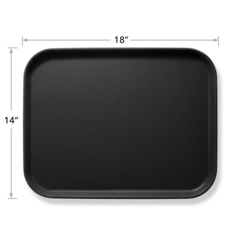 14" x 18" Rectangular Non-Skid Serving Trays, NSF Certified