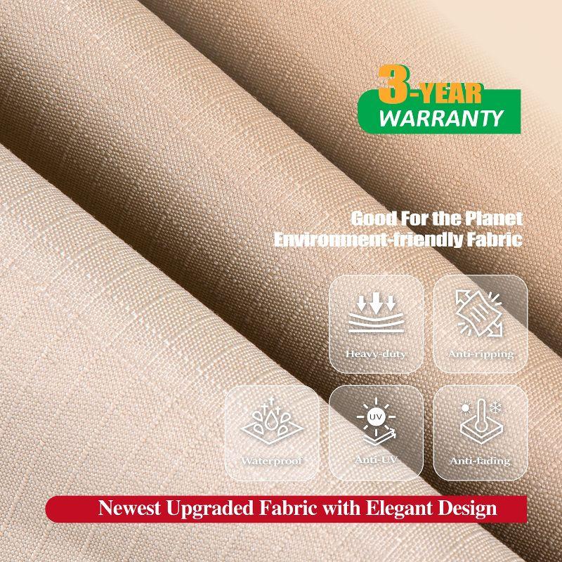 Premium Waterproof Outdoor Patio Rectangular Table Cover: Latest Rip-Stop Fabric, 3-Year Warranty