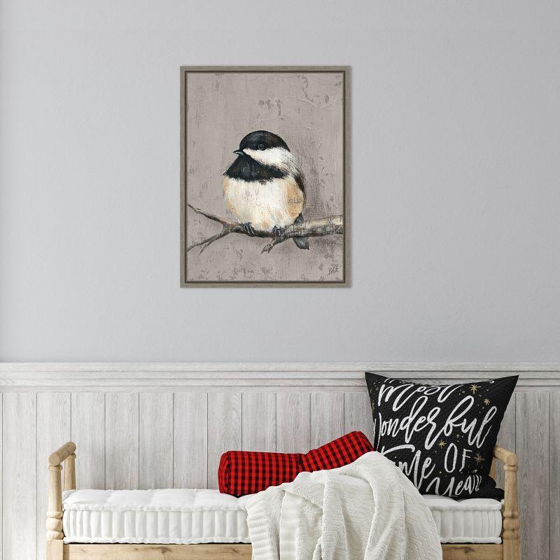 Amanti Art Winter Bird IV by Jade Reynolds Canvas Wall Art Print Framed 18 x 24-in.