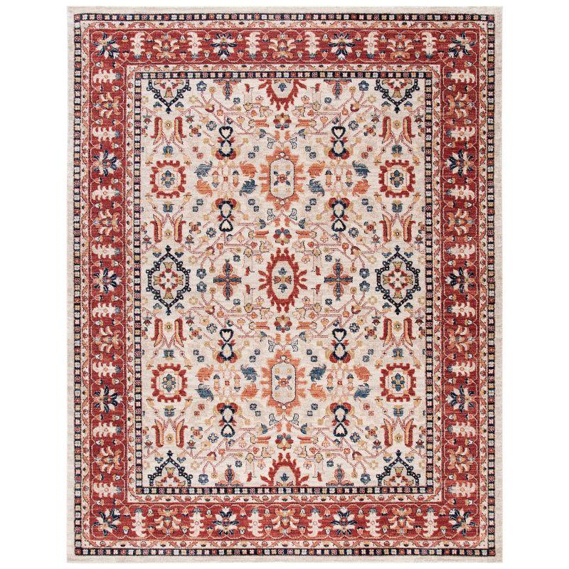 Charleston CHL412 Loomed Indoor Area Rug - Ivory/Red - 8'x10' - Safavieh