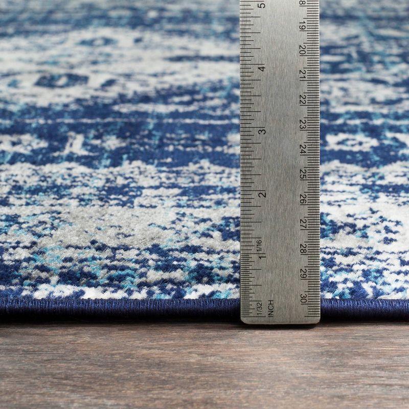 Livabliss 5'3"x7'3" Melissa Traditional Rugs Navy: Medium Pile, Stain & Fade-Resistant, Indoor Use