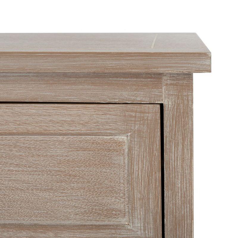Carrie Side Table - White Wash - Safavieh.