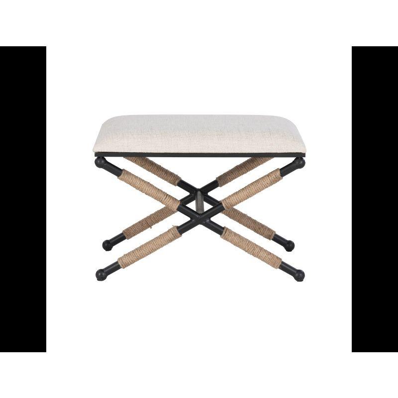 Ashburn Campaign Accent Stool - Linon