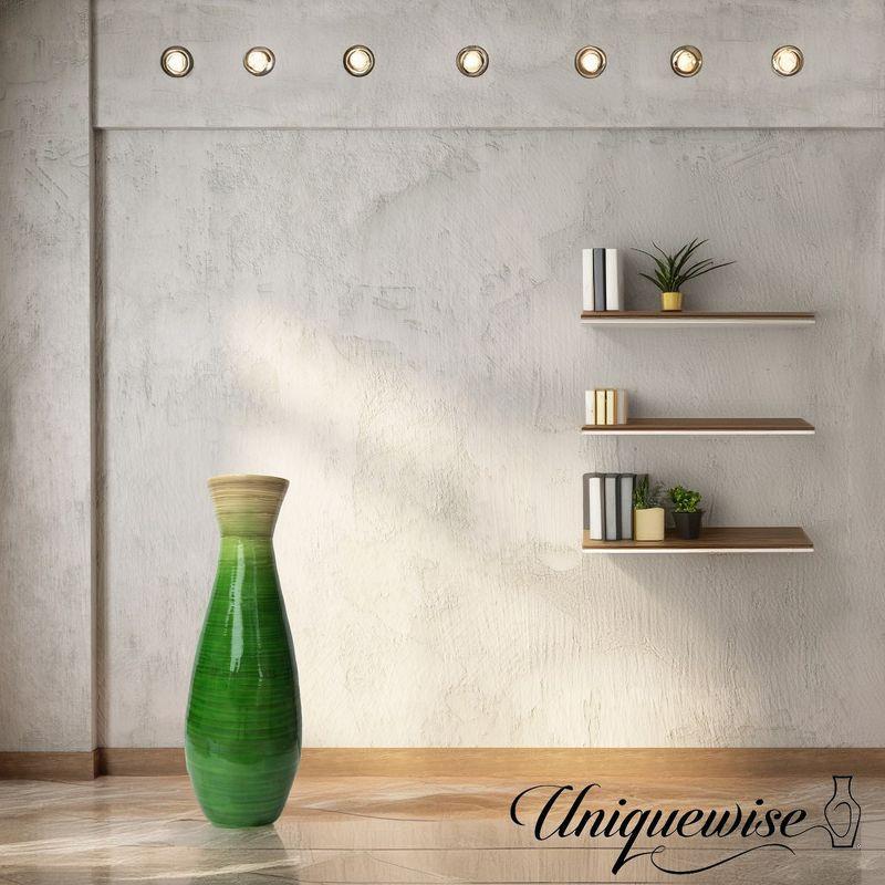 Uniquewise Handmade Wood Floor Vase