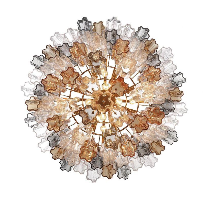 Crystorama Lighting Addis 16 - Light Chandelier in  Aged Brass