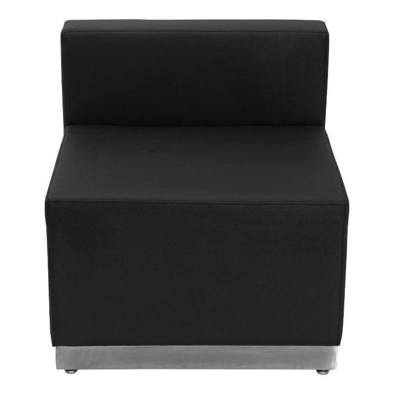 Hercules Alon LeatherSoft Chair w/Brushed Stainless Steel Base - Reception Furniture